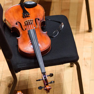 Violin on chair