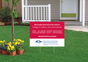 Mock up of the CLAS yard sign