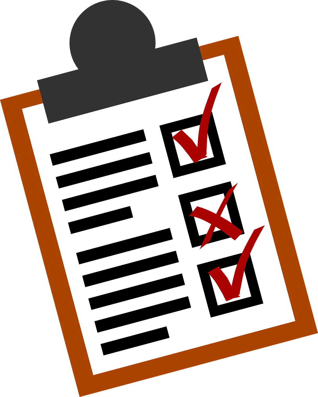 Icon of a clipboard.