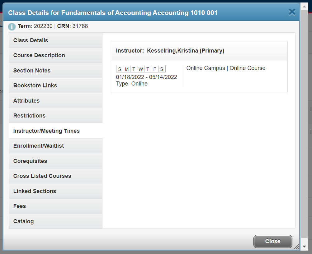 Course Descriptions