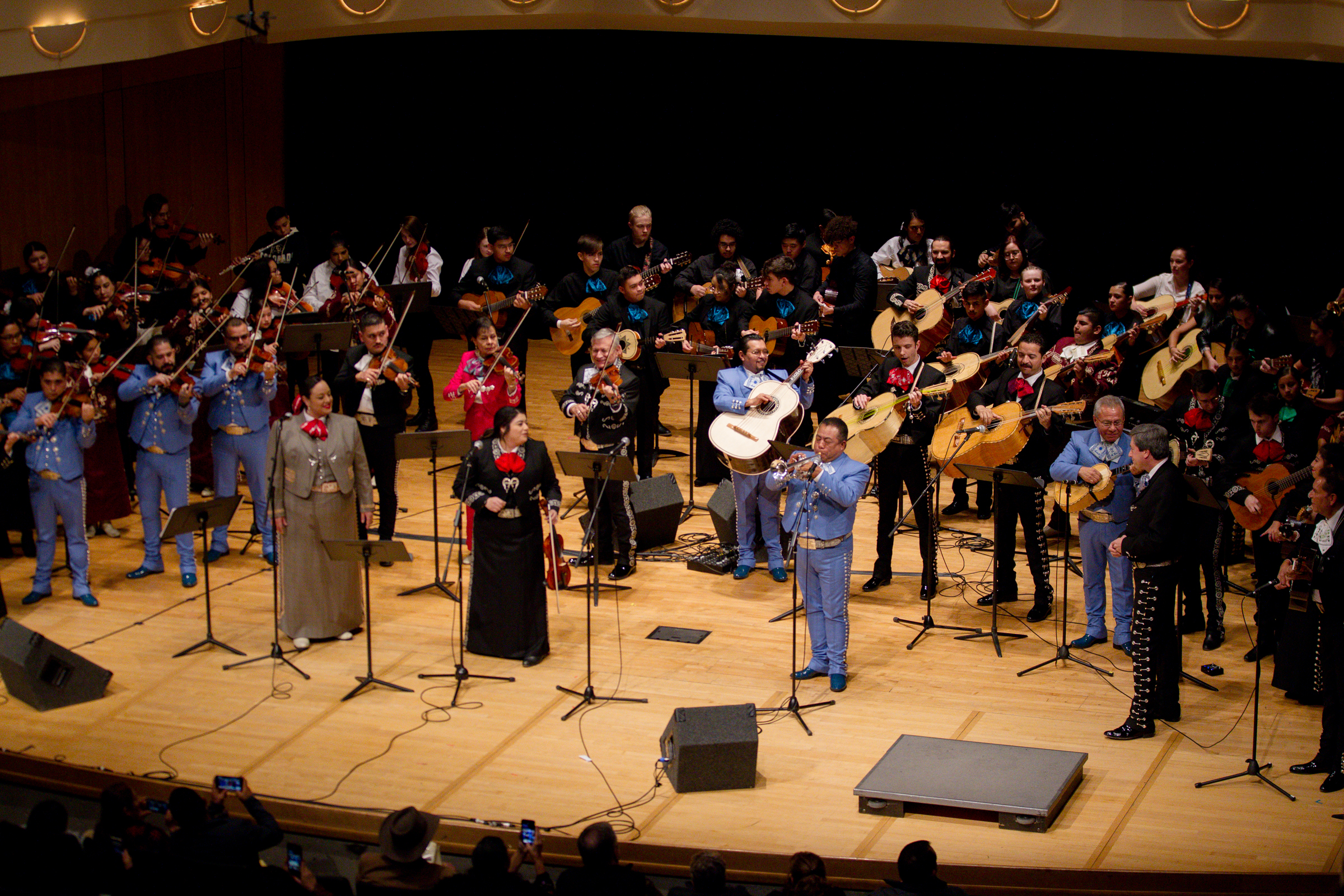 Mariachi performers on the King Center Concert Hall Stage