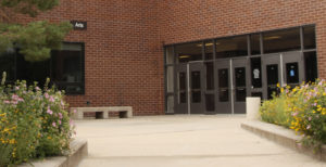 Entrance to the Art Building.