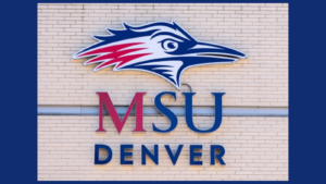 MSU Denver sign on JSSB.