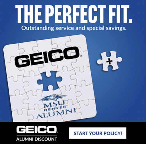 geico msu denver alumni discount. geico: the perfect fit. start your policy.