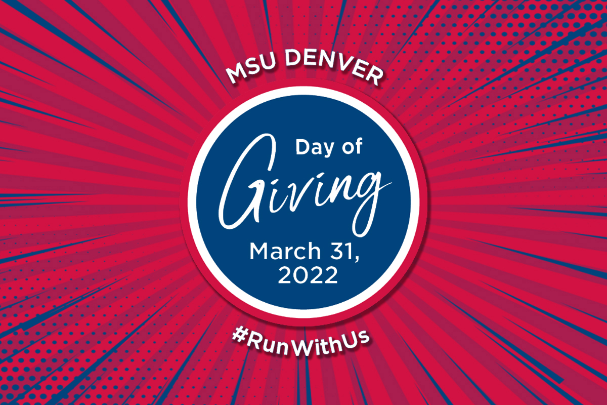 MSU Denver 2022 Day of Giving Header