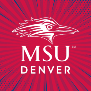 social media profile image with msu denver logo