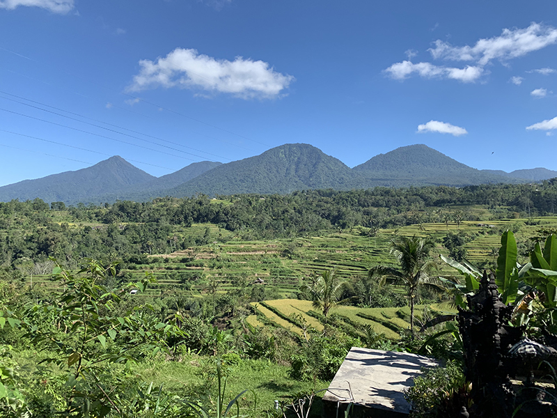 Trompong Mountains in Bangah Bali