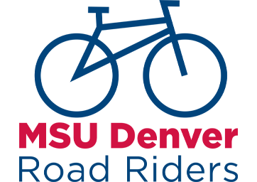 MSU Denver Road Riders logo with a bike above the text