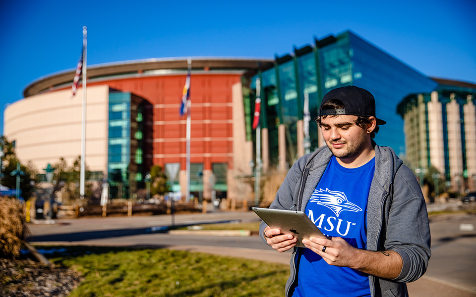 Online Learning Student at Pepsi Center