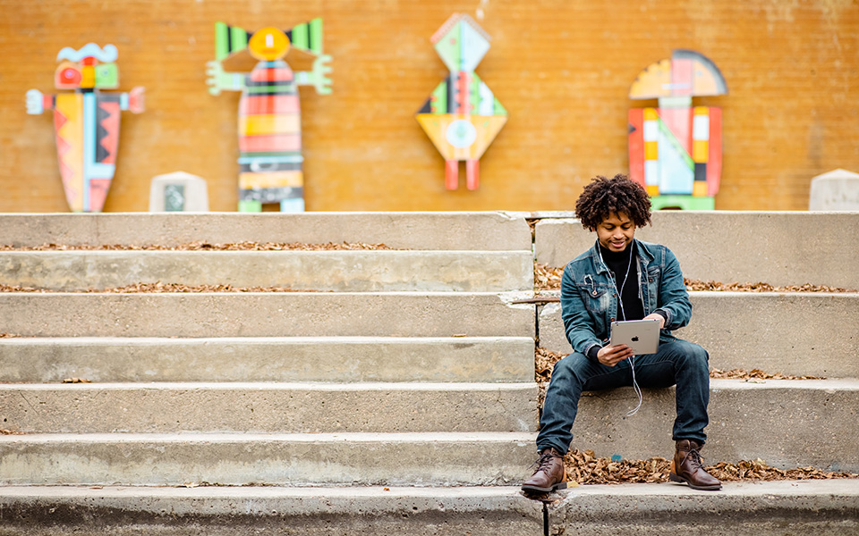 Online Learning Student at Confluence Park