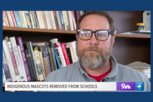 Matthew Makley, Ph.D. pictured on 9News with a text banner reading: 