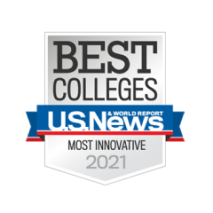 US news badge for most innovative colleges 2021