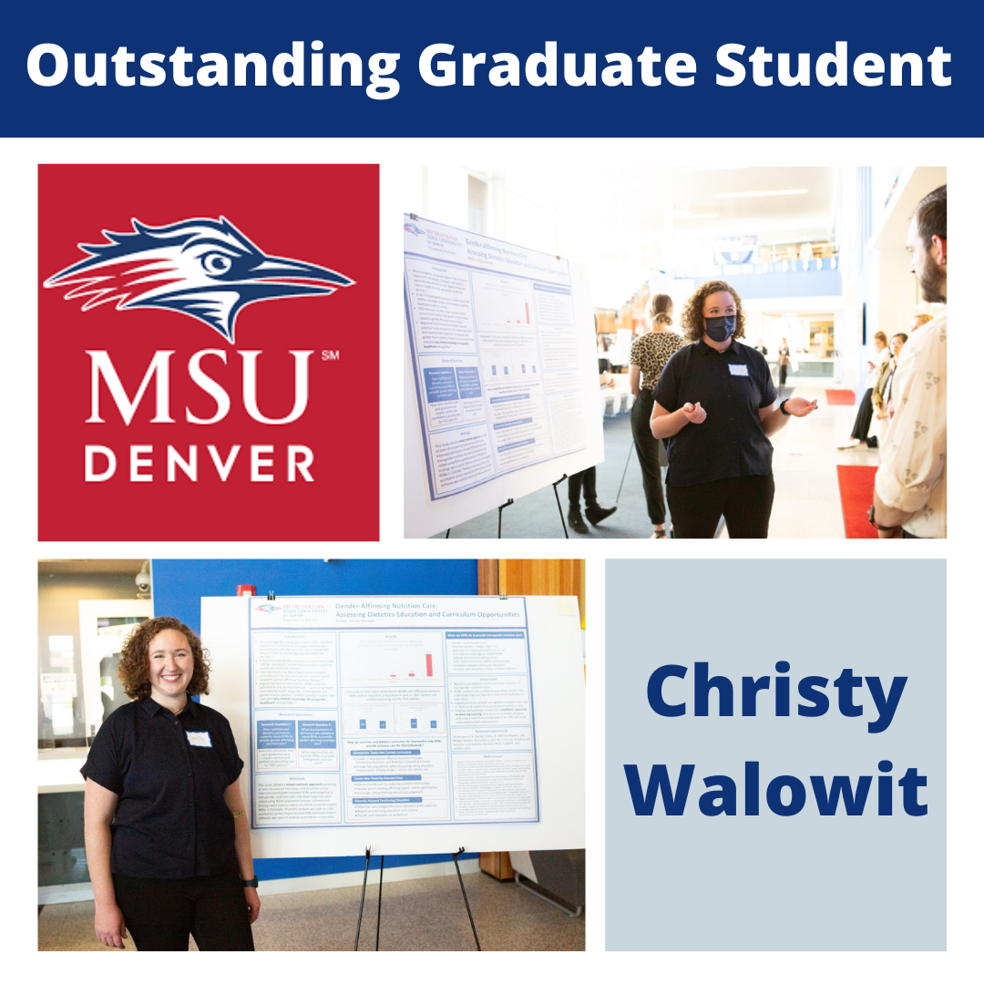 Outstanding Grad Student, Christy Walowit
