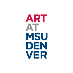 Lockup logo that reads Art at MSU Denver.
