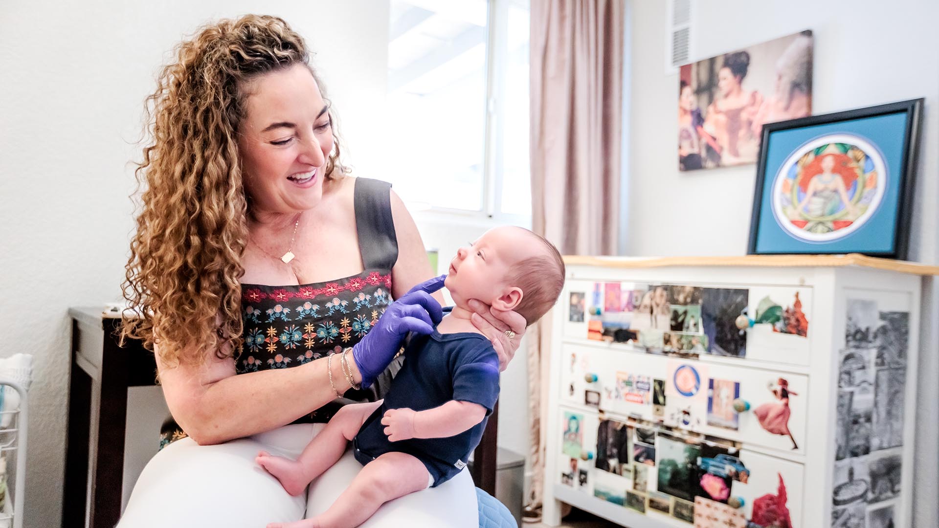 Nutrition Faculty with baby