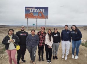 Eight MSU Denver students and faculty trip advisor Lauren Koppel made the 600-mile road trip to Kanab, Utah to Best Friends Animal Society, an animal sanctuary during the week of March 20-25, 2022.