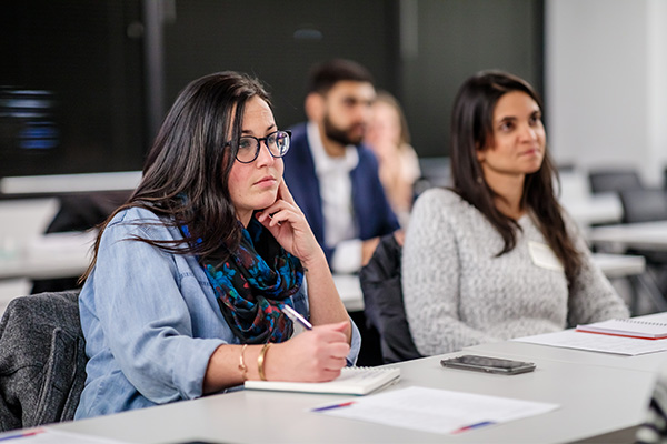 Students in an MSU Denver classroom.