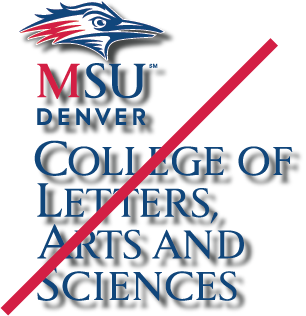 MSU Denver CLAS Logo DO NOT add dropshadow/effects