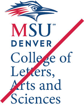 MSU Denver CLAS Logo DO NOT change typeface