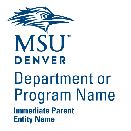 Department/Program Logo Editable Template Blue