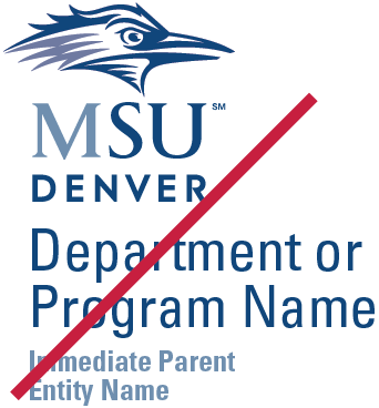 Department/Program Logo Vertical Do not use tints