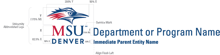 Department/Program Logo Horizontal Spacing