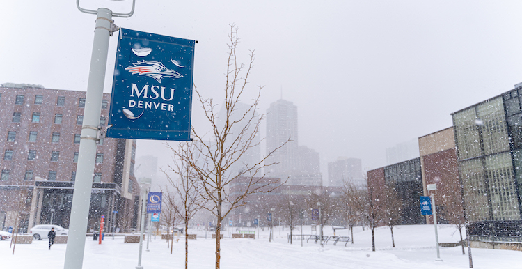 Snow on campus