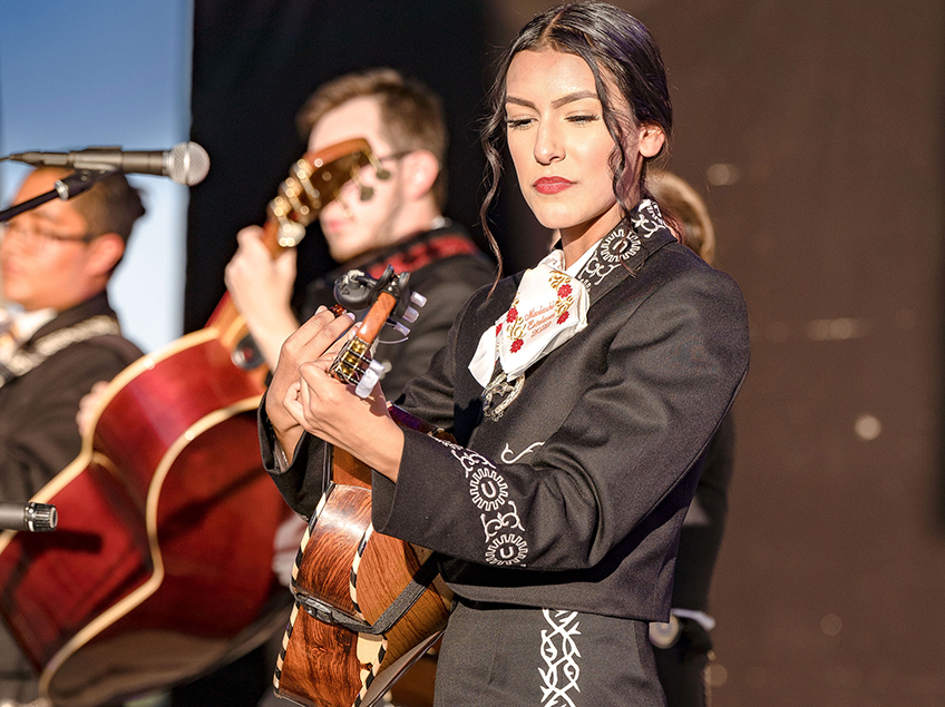 mariachi performer on stage