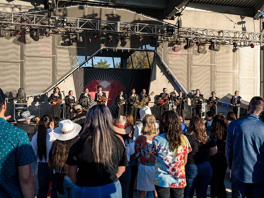 All-state mariachi group performing at Levitt Pavilion