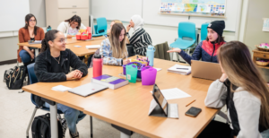 Students in a classroom