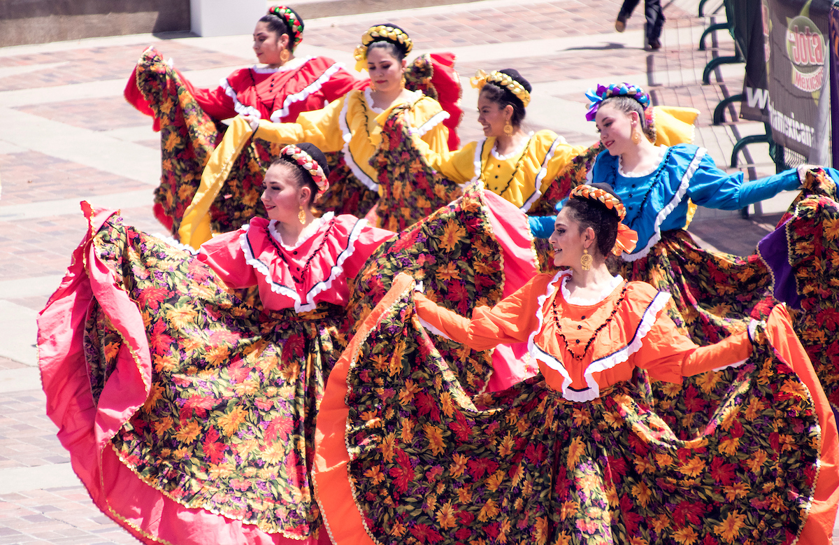 Celebrating Cinco de Mayo in Downtown Denver.