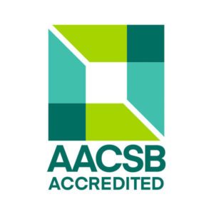 AACSB logo graphic links to AACSB website.