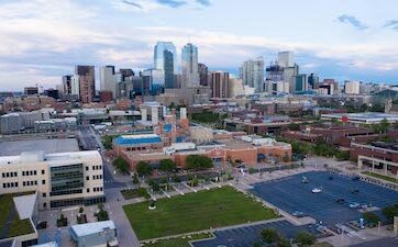 Aerial of MSU Denver campus