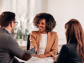 Group of people in a job interview