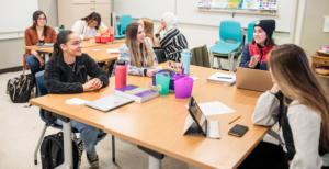 Students in a classroom