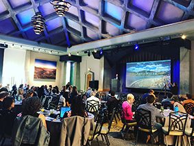 Large group attending a water conference