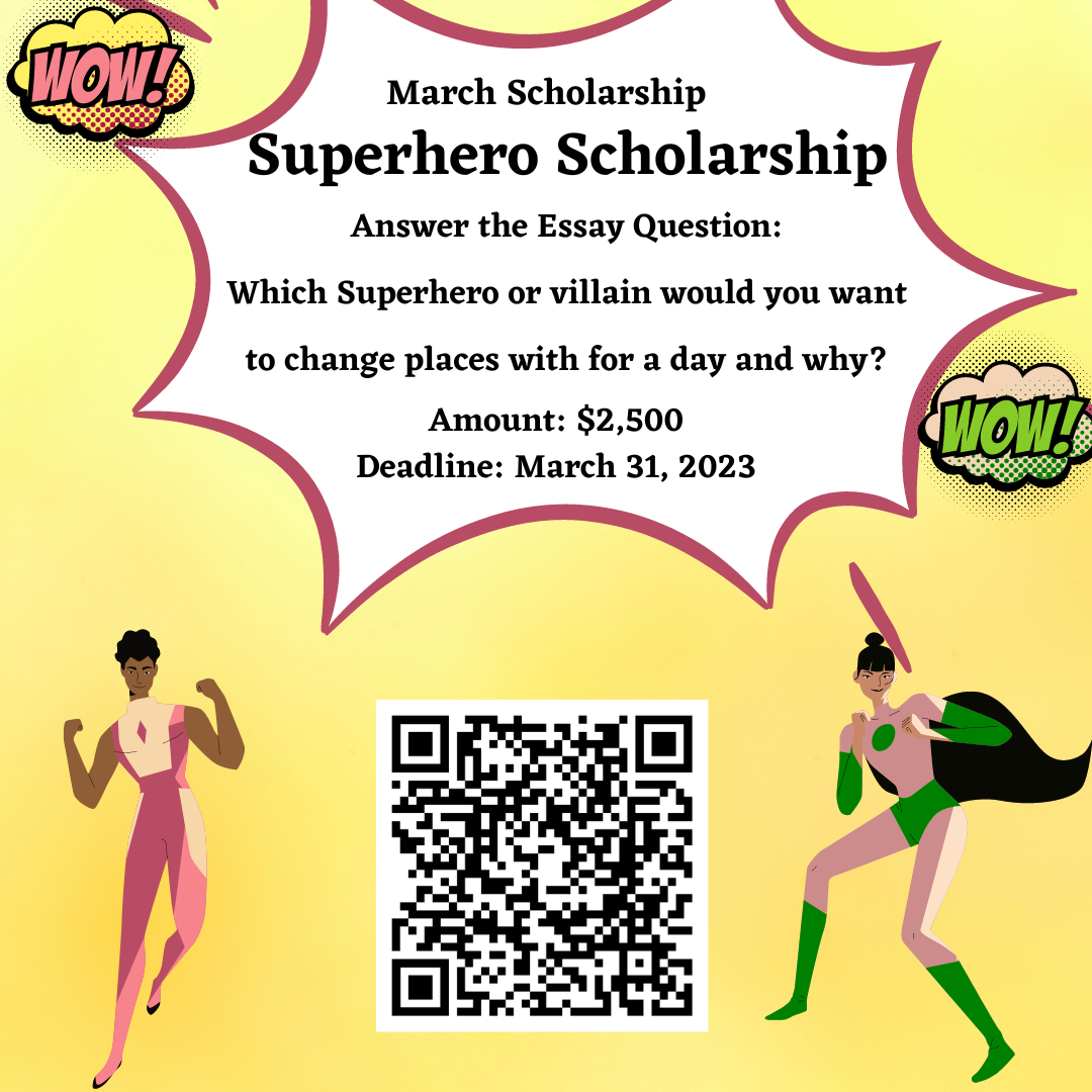 promotional flyer for a scholarship.