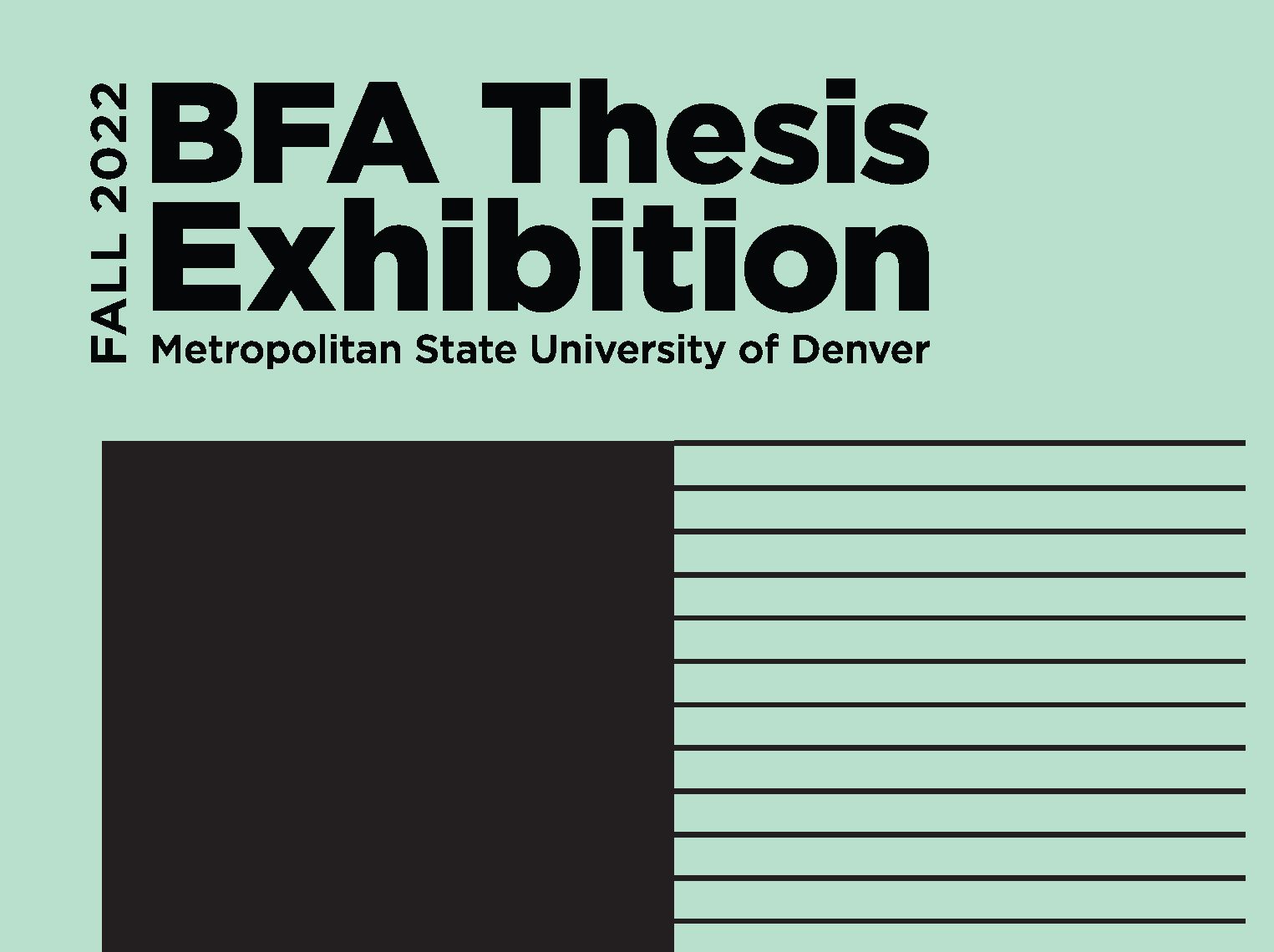 Fall 2022 BFA Thesis Exhibition