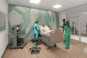 Rendering of the Simulation Labs.