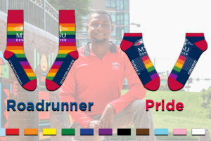 Rainbow pride socks