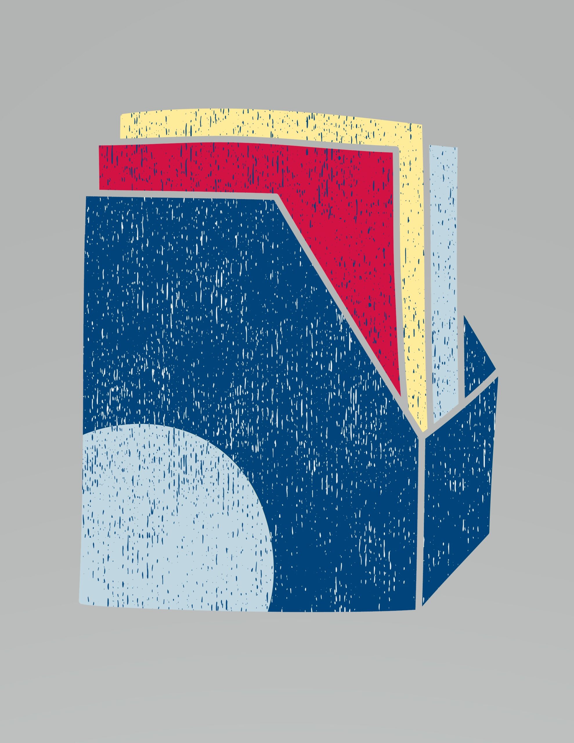 Graphic of a stack of books