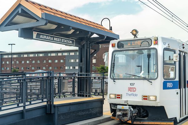 Auraria West lightrail station