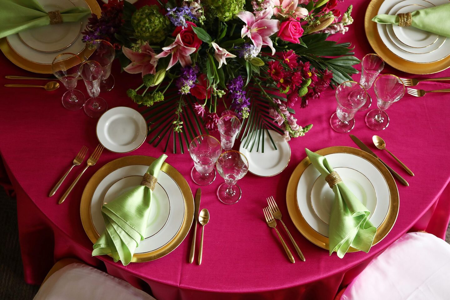 Wedding table setting
