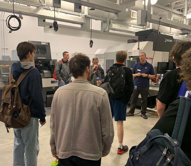 AMSI Lab Coordinator Stephen Morgan shows off the Hartwig Advanced Manufacturing Lab.