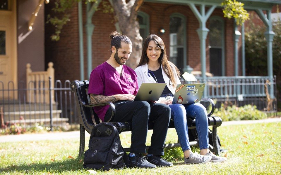 MSU Denver Online student studying remotely for an online health care degree