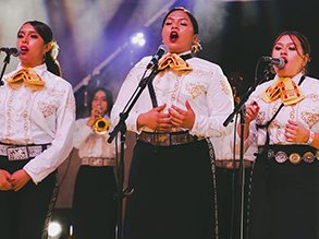 All-State Mariachi group performing onstage
