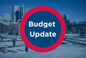 Budget update graphic