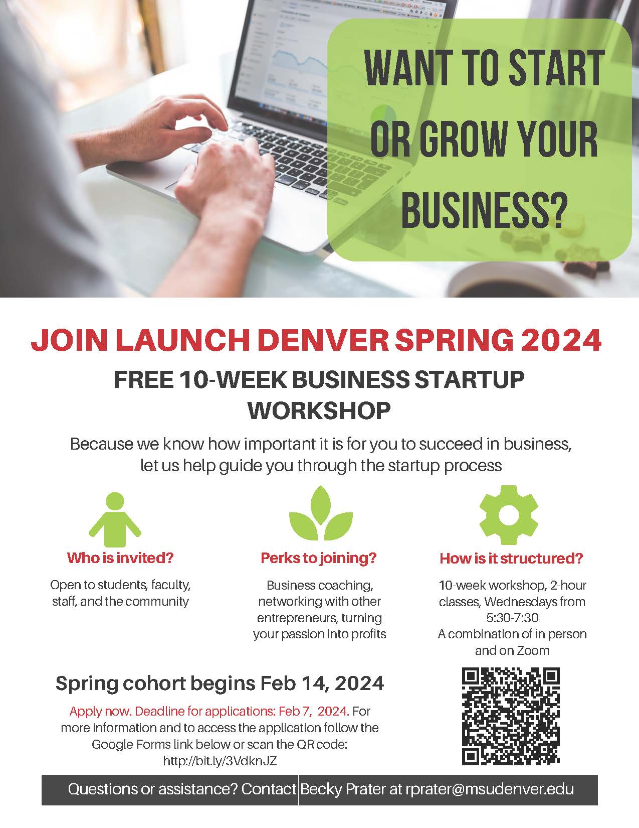 Link to apply for Launch Denver: http://bit.ly/3VdknJZ