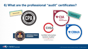 professional accounting certifications slide in all about audit presentation
