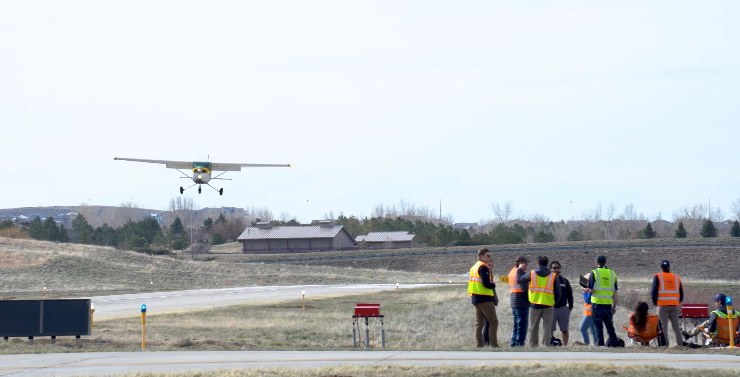 The MSU Denver precision flight team practices at Erie Municipal Airport.